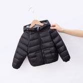 Kids winter lightweight down jacket | Toddler puffer jacket for winter | Boys and girls down coat | Warm kids winter jacket | Lightweight padded jacket for kids | Children’s insulated winter coat | Hooded down jacket for kids | Winter outerwear for toddlers | Packable kids down jacket | Cozy kids winter puffer coat
