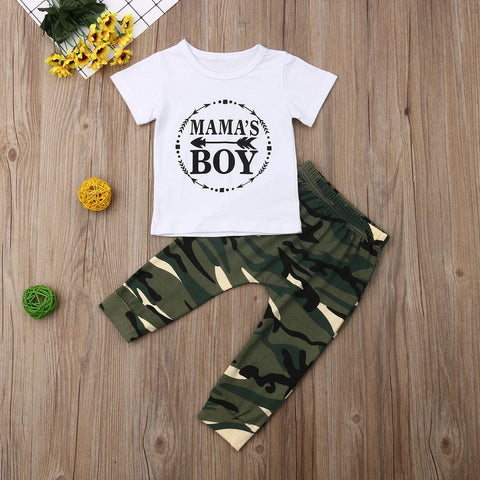 Summer  Boy Clothes Cotton T-Shirt Pants - Smartx6