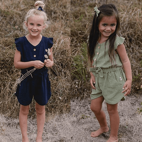 Toddler Girl Clothes Kids Baby Girls Summer Ruffles Sleeve - Smartx6
