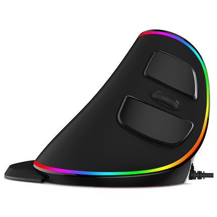 Vertical ergonomic RGB wired mouse | RGB vertical mouse for wrist support | Wired ergonomic gaming mouse | LED vertical mouse with RGB lights | Comfort grip RGB wired mouse | Vertical mouse with glowing design | RGB wired mouse for carpal relief | Ergonomic RGB mouse for desktop | Gaming-style vertical wired mouse