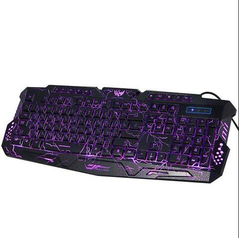 RGB luminescent keyboard | LED backlit gaming keyboard | Colorful RGB keyboard for gamers | Glowing RGB light-up keyboard | Rainbow LED keyboard for PC | RGB keyboard with dynamic lighting | Illuminated gaming keyboard RGB | Bright RGB mechanical-style keyboard | Wired RGB light keyboard