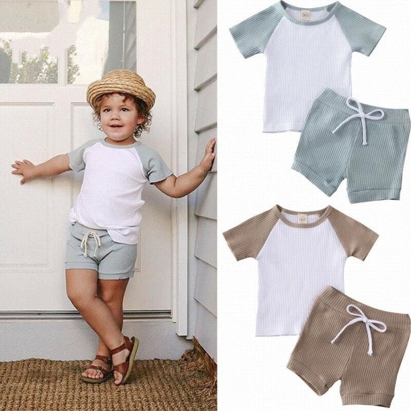 Shirt Shorts 2pcs For Baby Clothes Boy Kids Boys Clothing - Smartx6