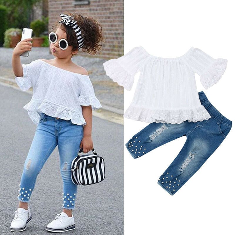 Shirt Shorts Girls Girl Kids Clothes For Baby Set Children - Smartx6