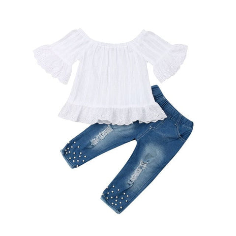Shirt Shorts Girls Girl Kids Clothes For Baby Set Children - Smartx6
