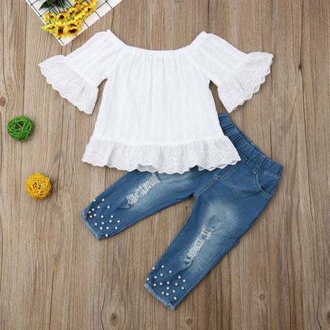 Shirt Shorts Girls Girl Kids Clothes For Baby Set Children - Smartx6