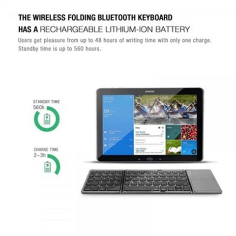 Folding Bluetooth keyboard | Portable wireless folding keyboard | Compact Bluetooth keyboard foldable | Travel-size foldable keyboard | Wireless foldable keyboard for tablets | Bluetooth keyboard with folding design | Pocket-size folding keyboard | Foldable keyboard for phone and tablet | Slim Bluetooth keyboard foldable | Mini foldable wireless keyboard