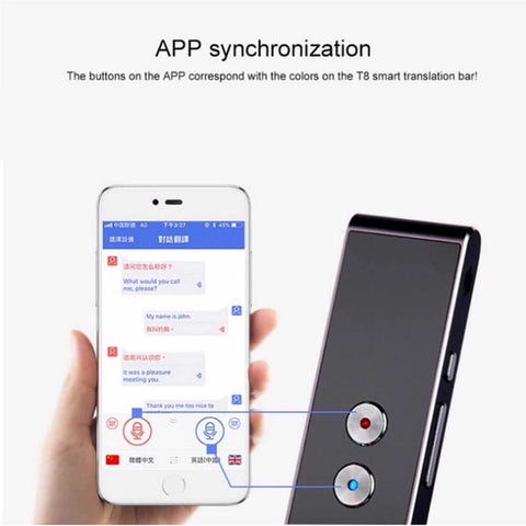 Portable language translator tool | Real-time voice translator device | Smart translator for travel | Handheld language translator | Instant translation tool | Compact speech translator | Pocket translator for global travel | Two-way voice translator | Digital translator for multiple languages | Travel-friendly language device