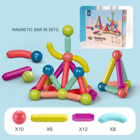 Baby Toys Magnetic Stick Building Blocks Game - Smartx6
