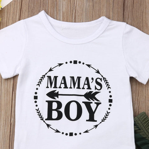 Summer  Boy Clothes Cotton T-Shirt Pants - Smartx6