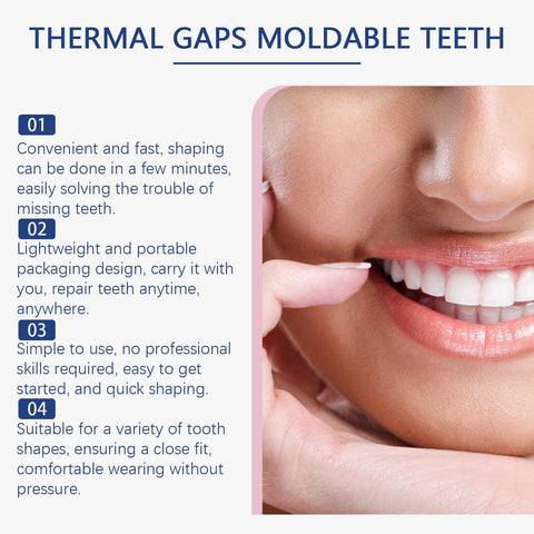 ORALHOE Shapable Solid Teether Modified Teeth Temporary Filling Hole Filling Teether Dentures Filling Teether