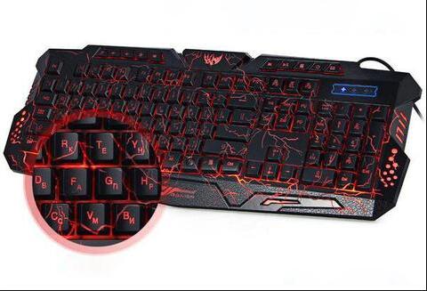 RGB luminescent keyboard | LED backlit gaming keyboard | Colorful RGB keyboard for gamers | Glowing RGB light-up keyboard | Rainbow LED keyboard for PC | RGB keyboard with dynamic lighting | Illuminated gaming keyboard RGB | Bright RGB mechanical-style keyboard | Wired RGB light keyboard