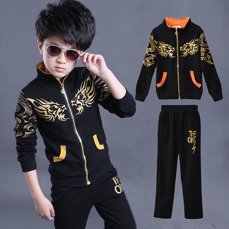 Sports suit children boy suit children clothes sweat shirt jacket - Smartx6