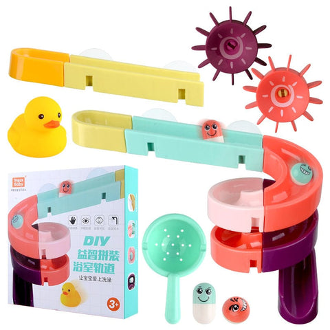 Kids Bath Toys Wall Suction Cup Marble Race Run TrackToy - Smartx6