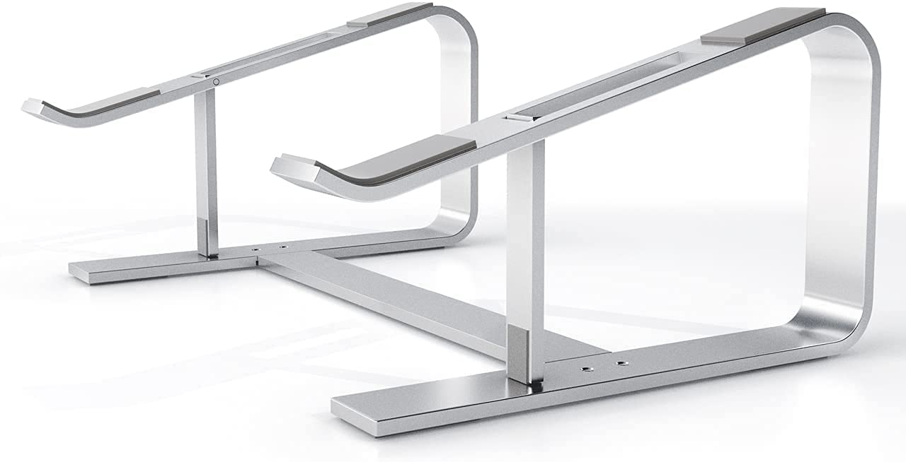 Adjustable aluminum laptop riser | Ergonomic laptop stand aluminum | Foldable laptop riser for desk | Sleek aluminum laptop holder | Height adjustable laptop stand | Portable aluminum laptop riser | Laptop stand for work from home | Lightweight aluminum riser for laptops | Durable laptop stand with tilt