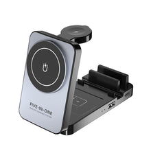 5-in-1 Multifunctional Wireless Charging Station With A Foldable Magnetic Holder For Your Desk - Smartx6