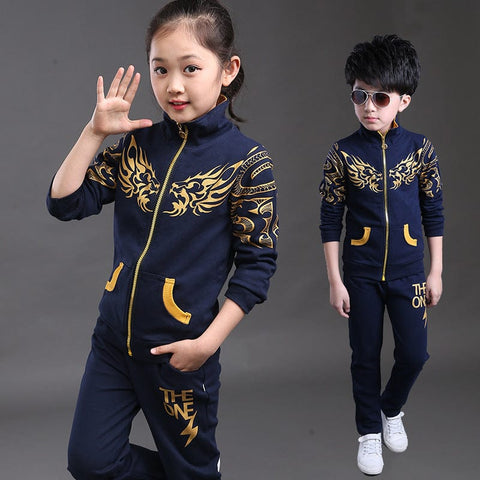 Sports suit children boy suit children clothes sweat shirt jacket - Smartx6