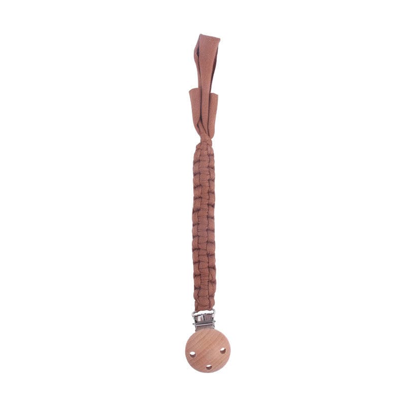 Wooden Baby Pacifier Clip