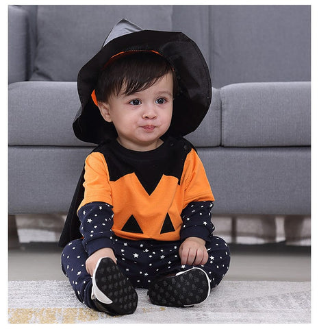 Halloween 4pc kids set | Kids Halloween costume set | 4-piece Halloween outfit for kids | Toddler spooky costume bundle | Cute kids Halloween dress-up set | Kids pumpkin costume 4pc set | Halloween party outfit for children | Boys & girls Halloween set | Fun Halloween set for toddlers | Kids festive 4pc Halloween wear