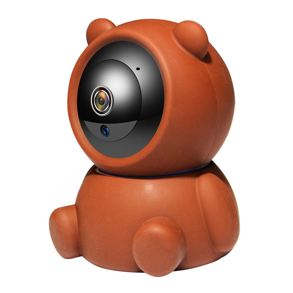 Bear 1080P WiFi cam | Auto-tracking WiFi security cam | Night vision WiFi bear camera | HD smart cam with auto track | Cute bear design security cam | 1080P baby monitor with WiFi | Bear cam with infrared night vision | WiFi pet cam with tracking | HD bear cam for home security | Wireless bear cam with smart features