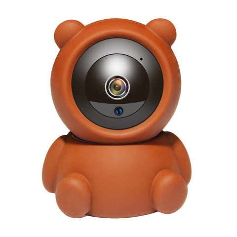 Bear 1080P WiFi cam | Auto-tracking WiFi security cam | Night vision WiFi bear camera | HD smart cam with auto track | Cute bear design security cam | 1080P baby monitor with WiFi | Bear cam with infrared night vision | WiFi pet cam with tracking | HD bear cam for home security | Wireless bear cam with smart features