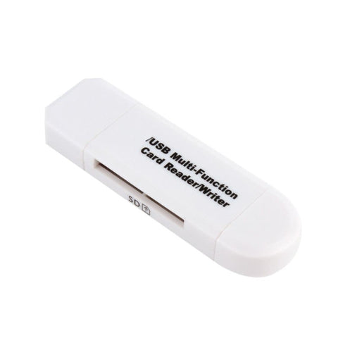 3-in-1 smart card reader | Multi-port memory card reader | USB card reader for SD/TF/Sim | All-in-one smart card reader | Compact 3-in-1 card adapter | Plug-and-play card reader | Portable smart card reader | Triple slot card reader device | Universal 3-in-1 card reader