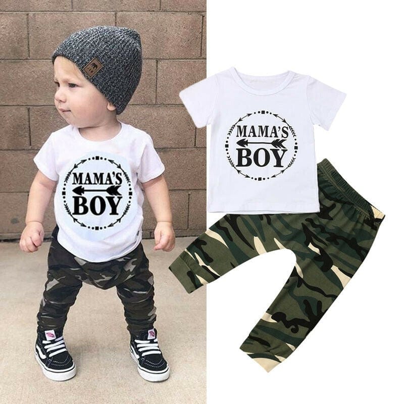 Summer  Boy Clothes Cotton T-Shirt Pants - Smartx6