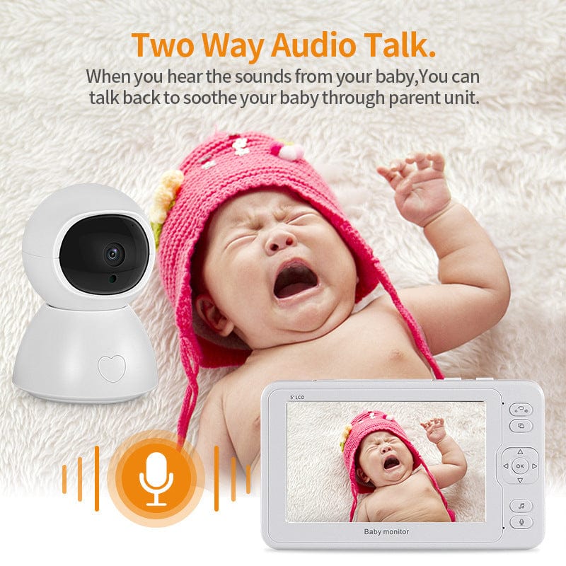 5-inch baby monitor with camera | Baby monitor screen with camera | Video baby monitor with 5-inch display | Infant monitor with live camera | Portable baby cam with screen | Baby monitor with night vision cam | Clear view baby monitor 5-inch | Camera baby monitor for parents