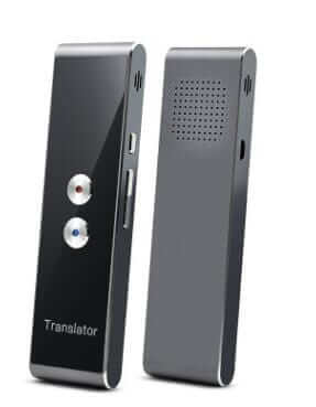 Portable language translator tool | Real-time voice translator device | Smart translator for travel | Handheld language translator | Instant translation tool | Compact speech translator | Pocket translator for global travel | Two-way voice translator | Digital translator for multiple languages | Travel-friendly language device