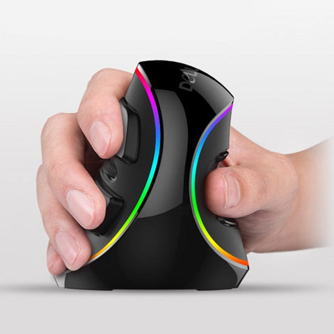 Vertical ergonomic RGB wired mouse | RGB vertical mouse for wrist support | Wired ergonomic gaming mouse | LED vertical mouse with RGB lights | Comfort grip RGB wired mouse | Vertical mouse with glowing design | RGB wired mouse for carpal relief | Ergonomic RGB mouse for desktop | Gaming-style vertical wired mouse