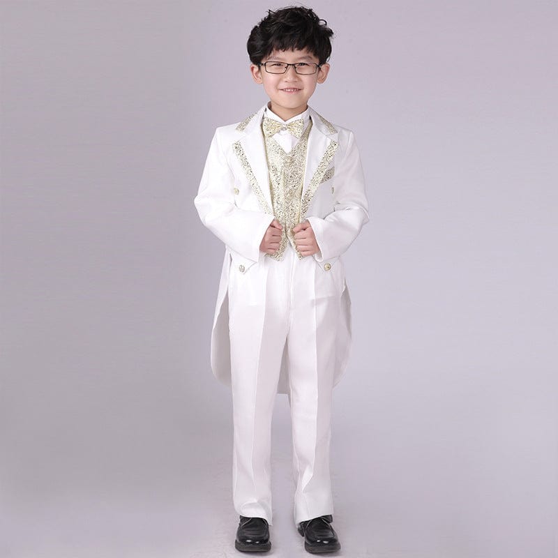 Children Swallowtail Dresses Of Bride Fellow Kids Boys School Uniform