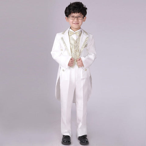 Children Swallowtail Dresses Of Bride Fellow Kids Boys School Uniform