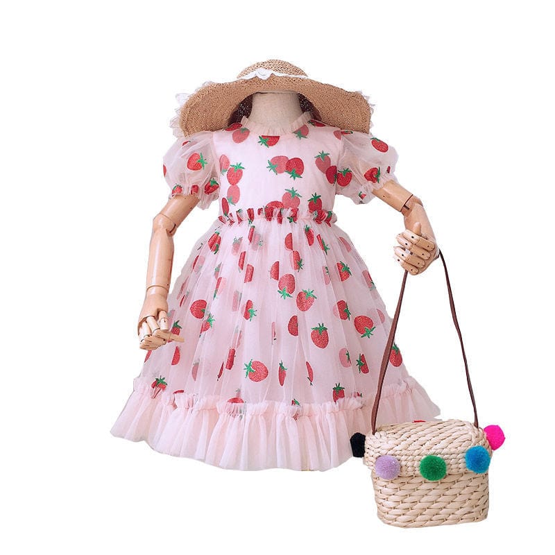 Girls puff sleeve summer dress | Cute puff sleeve dress for girls | Summer dress with puff sleeves | Lightweight puff sleeve girl dress | Kids puff sleeve sundress | Toddler girl summer puff dress | Puff sleeve floral dress for girls | Breathable summer dress for girls | Trendy puff sleeve kids dress | Girl's casual puff sleeve outfit