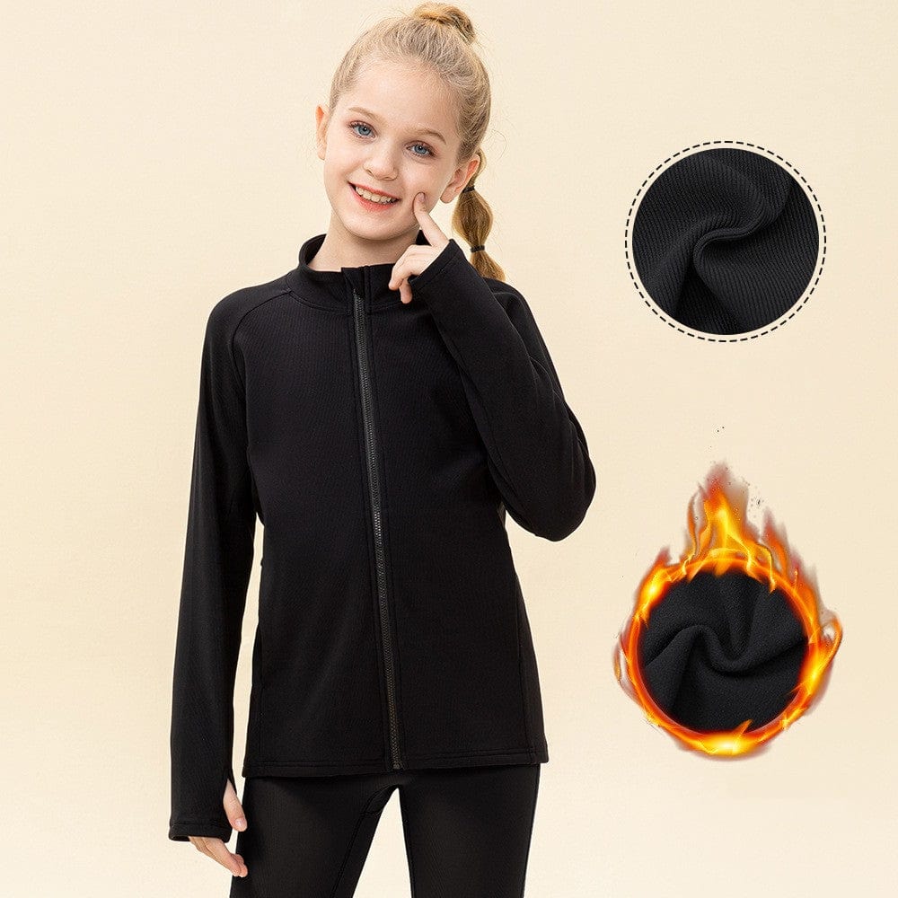 Kids' Warm Yoga Suit Zipper Running - Smartx6