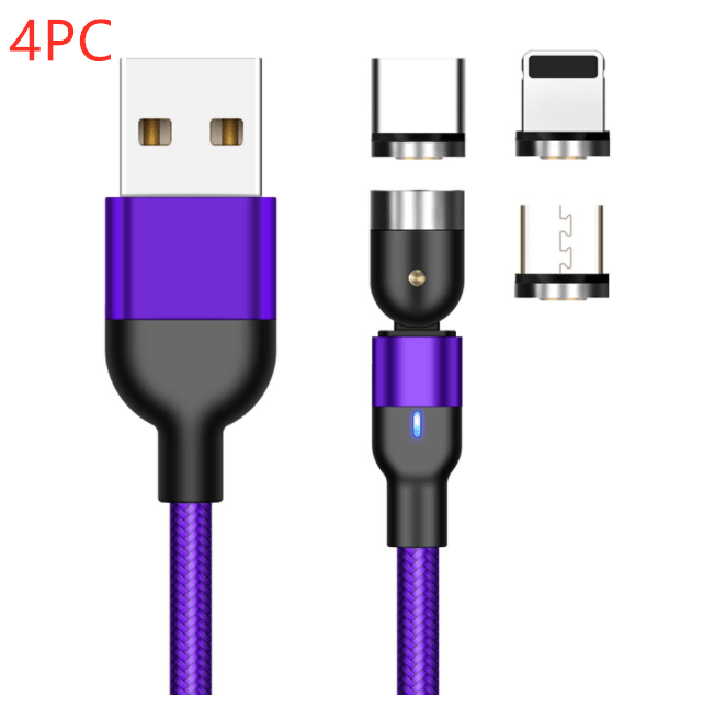 Essager 540° magnetic charger | 3-in-1 rotating magnetic cable | Fast charge magnetic USB cable | Essager magnetic charging cable | 540-degree swivel charger cable | Magnetic USB-C and Micro cable | Rotating magnetic phone charger | Durable 540° magnetic connector | Essager cable with LED light | Magnetic charger for Android & iPhone