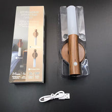 Auto LED USB Magnetic Wood Wireless Night Light Corridors Porch Lights PIR Motion Sensor Wall Light Cabinet Lamp