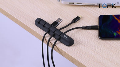 Silicone USB Cable Winder Desktop Cable Organizer Management Multipurpose Clips Cables Protector For Wired Headphones