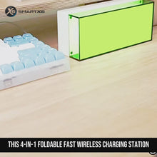 Folding Three-in-one Wireless Charger Vertical Desktop Phone Holder