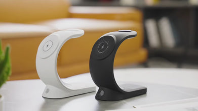 4 In 1 Magnetic Wireless Charger Fast Charging For Smart Phone Atmosphere Light Charging Station For Airpods Pro I-phone Watch